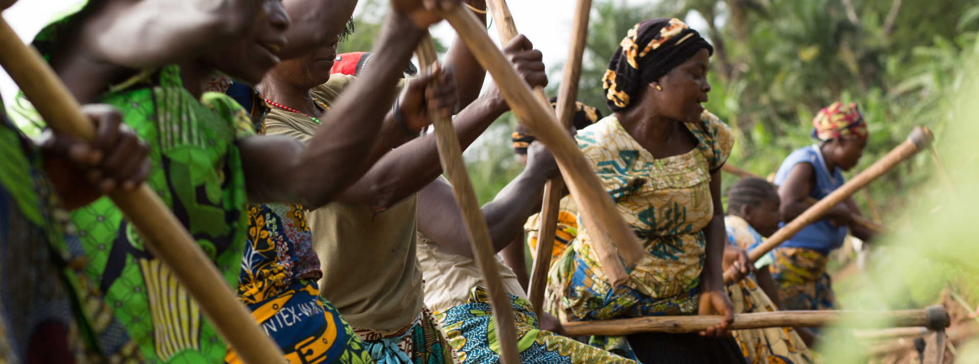 Donne del progetto di microcredito dell'associazione SOMAP di Bombombi, R.D. del Congo