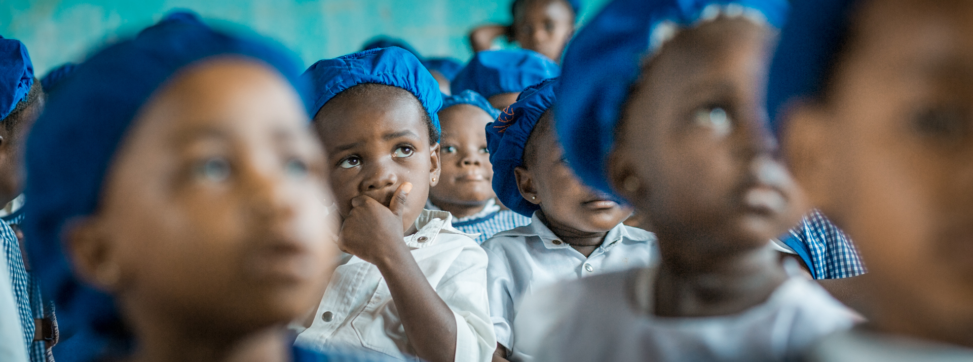 Bambini della scuola materna S. Lucia a Wamba. R. D. del Congo